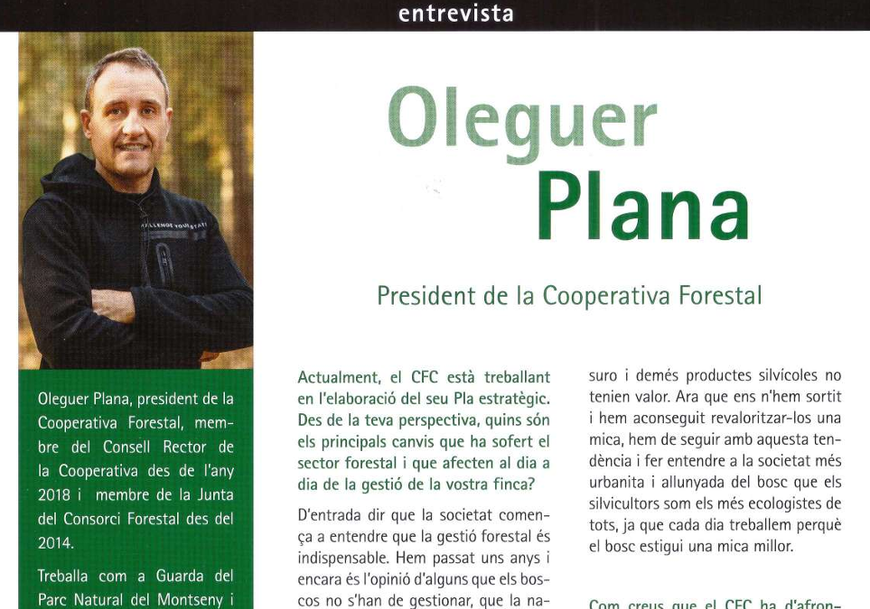 CATALUNYA FORESTAL · Entrevista Oleguer Plana